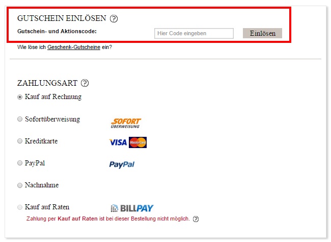 e-points Gutscheine bei ESPRIT Online-Shop